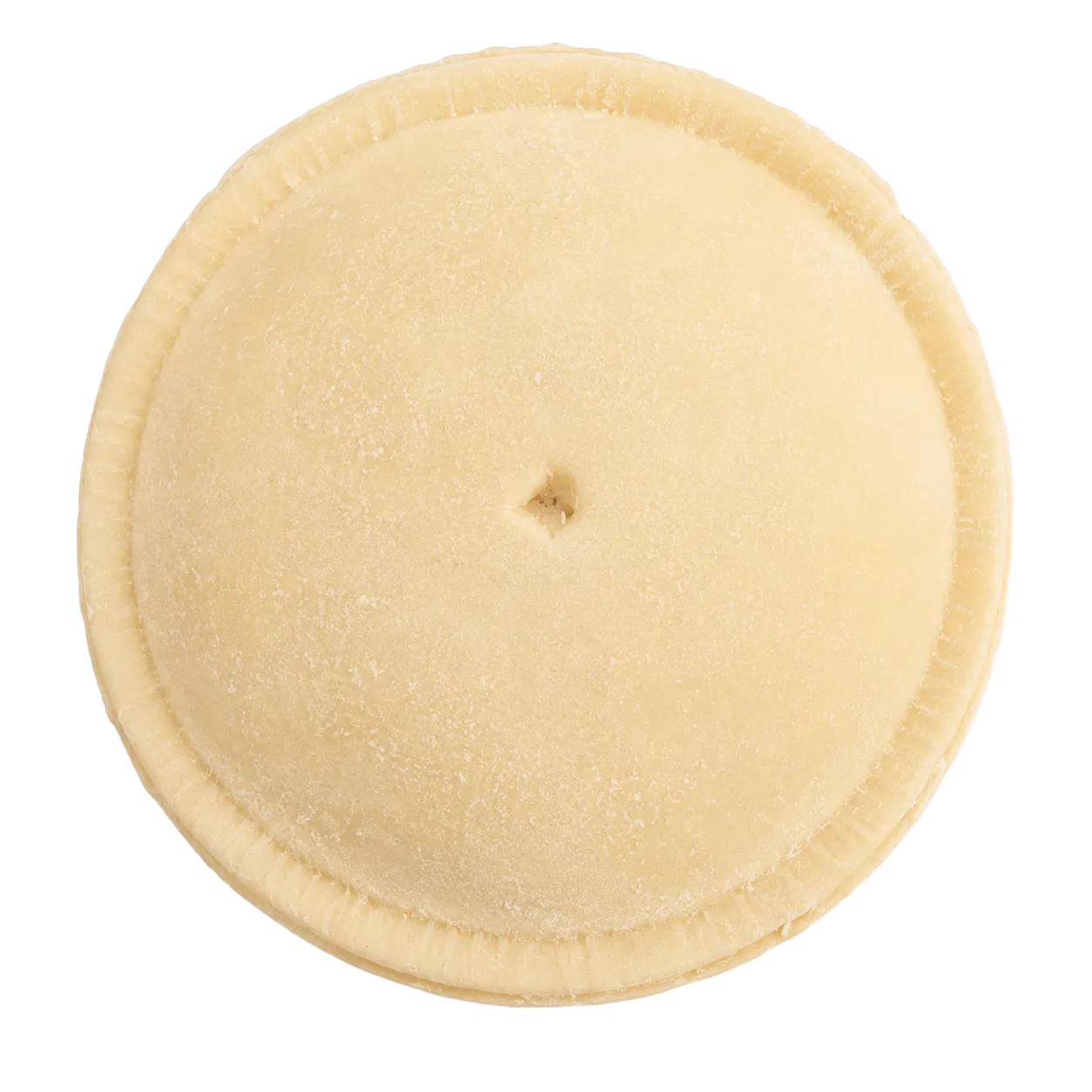 Raw frozen Sfoglietta® Classica mini puff pastry pizza before baking.